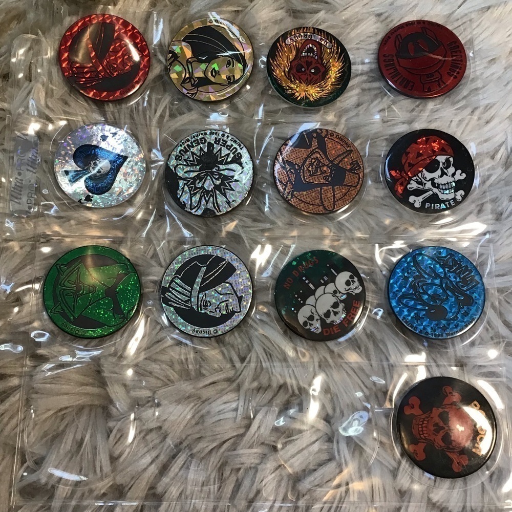 Vintage 90s POGS Disney Warner Bros No Drugs Pinky Nostalgia​​​​